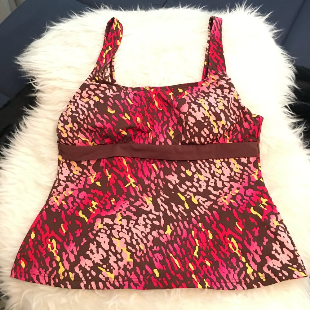 St John's Bay Swim Tankini Top Size 16